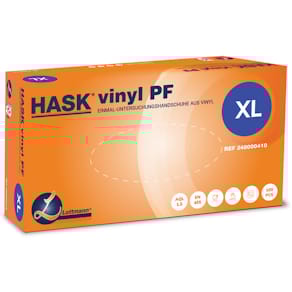 Einmalhandschuhe HASK Vinyl, weiß, XL
