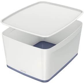 Aufbewahrungsbox Leitz MyBox, groß, A4, weiß/grau