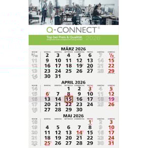 Wandkalender Q-CONNECT 3-Monats-Planer