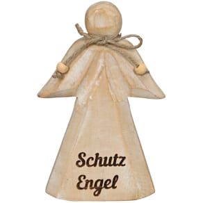 Dekofigur Noname Weihnachtsengel Schutz, weiß, 18 cm