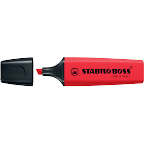 Textmarker STABILO BOSS ORIGINAL REALRED, karminrot