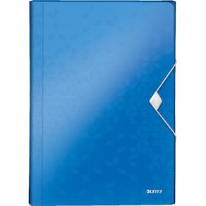 Projectmap Leitz Wow, A4, 6 compartimenten, PP, blauw