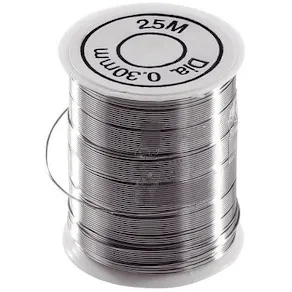 Metalltråd, 0,3mm x 25m