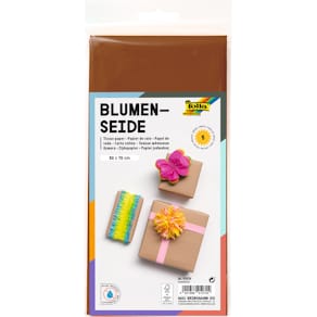 Blumenseide Folia, 50 x 70 cm, braun