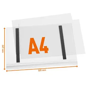 Plastf DURABLE vattentål A4 magnet 5/fp