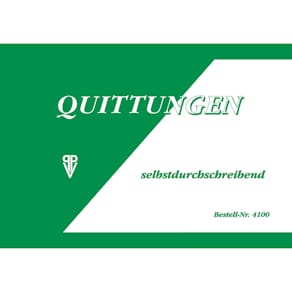 Quittungsblock PVP, A6, 2x40 Blatt, selbstdurchschreibend