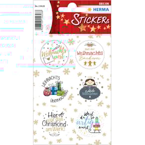 Weihnachtsetiketten HERMA DECOR Weihnachtspost, 12 Stück