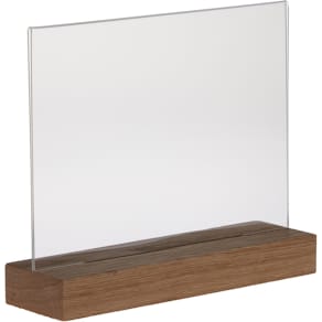 Folderhouder Europel Premium, met houten T-voet, ft A5, liggend