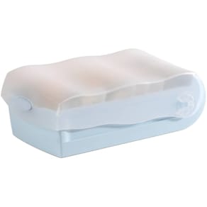 Karteibox HAN Croco, DIN A8 quer, transluzent/pastellblau