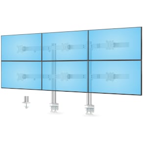 StarTech.com Six-Monitor Desk Mount w/ Crossbar, Up To 32"