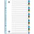 Tabbladen Oxford, A4, PP, 11-gaats, set 1-31, assorti