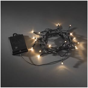 Ljusslinga 20 amber LED 1,9m svart