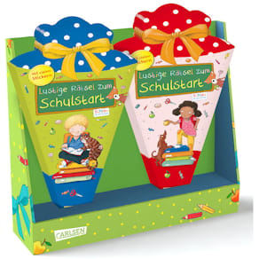 Kinderbuch-Display CARLSEN Schultüten, 2 Titel