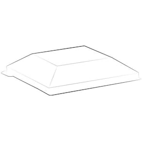 Låg til dessertbæger Kova RPET, 50x50x10 mm klar, 300 stk