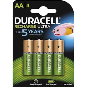 Batteri Duracell AA genopladeligt 2400 mAh, NiMH