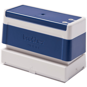 Brother - Stämpel - svart - 40 x 90 mm - blå (paket om 6) - för