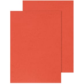 Einbanddeckel Q-CONNECT KF00499, Lederstruktur, A4, rot