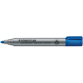 Flipchartmarker STAEDTLER Lumocolor, 2 mm, blau, 10er Schachtel