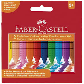 Plastkrita Faber-Castell Trekant, 12/fp