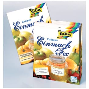 Einmachzellophan Folia Einmach-Fix, 33 x 60 cm, 3 Bogen mit Etik.