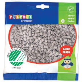 Rörpärlor Grå 6000st/fp