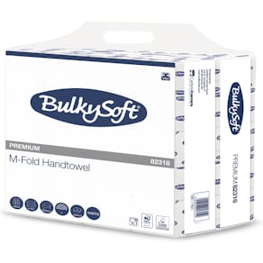 Papirhåndklæder BulkySoft Premium 2-lag, 215x320 mm, 2250 stk