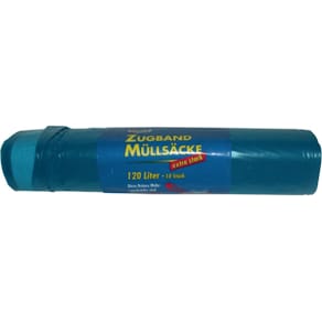 Müllsack REINEX, 120 l, Zugband, 10er
