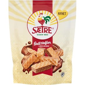 Kjeks SÆTRE Gullvafler sjokolade 250g