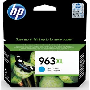 Inktcartridge HP 963XL, 1.600 pagina's, OEM 3JA27AE, cyaan
