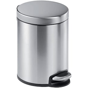 Tret-Abfalleimer Durable 3400, 5 l, rund, silbermetallic