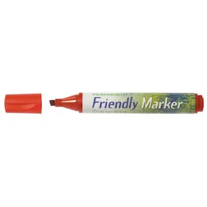 Märkpenna Friendly Marker Röd, sned, 2-5mm