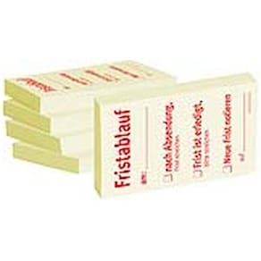 Haftnotiz BIZSTIX Business 1301010152, Fristablauf am, gelb, 55x 