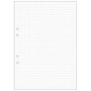 Lösblad A4, hålat, rutat hög, 500/fp