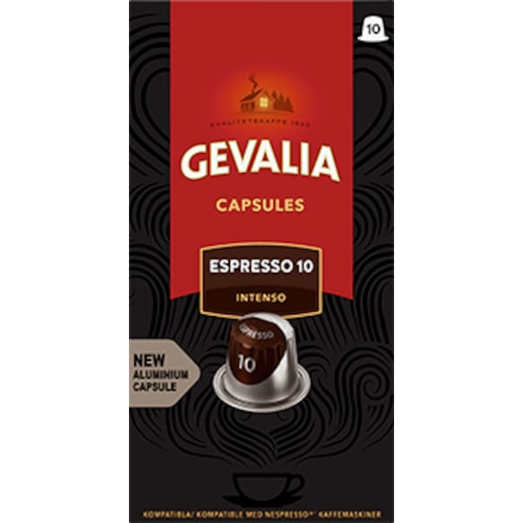 Kaffekapslar GEVALIA ESP INTENSO 10/fp