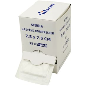 Kompress GV steril 5-p 7,5x7,5cm 125/fp