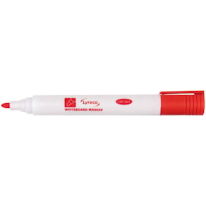 Whiteboardpenna LYRECO drywipe rund röd