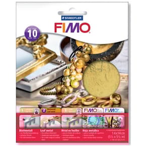 Blattmetall STAEDTLER FIMO, 14 x 14 cm, 10 Blatt, gold