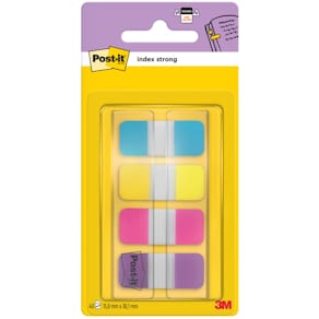 Indexmarker Post-it Index Strong, 16 x 38 mm, 4x10 Streifen, tür­