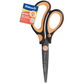 Schulschere Pelikan griffix, links, 15 cm, Neon Black