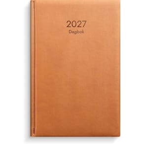 Dagbok 2027 cognac konstläder