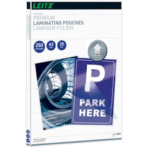 Laminierfolie Leitz UDT, A3, 250 µm, glasklar, 25 Stück