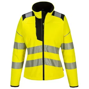Varselsoftshell dam PW381 Hi-vis kl 2 XL