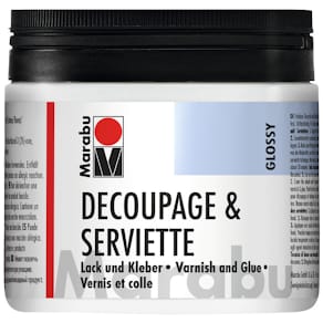 Serviettentechniklack Marabu, glänzend, transparent, 500 ml