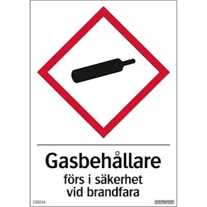Dekal Gasbehållare 105x148mm