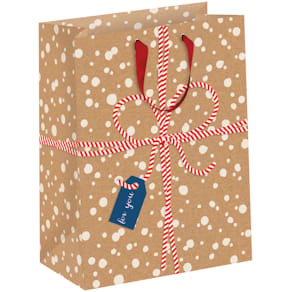 Geschenktragetasche ZÖWIE For You, Schleife, braun