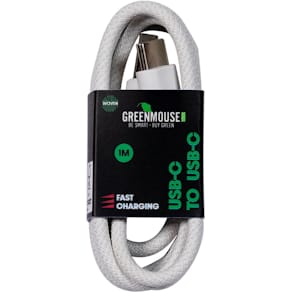 Kabel Greenmouse, USB‑C naar USB‑C, 1 m, geweven