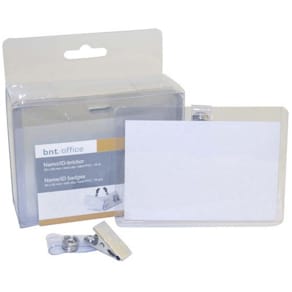 Skiltelomme BNT transparent 60 x 90 mm, 10 stk