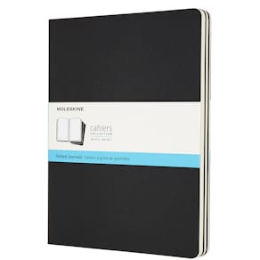 Cahier Journal Dotted XL Svart 3-Pack