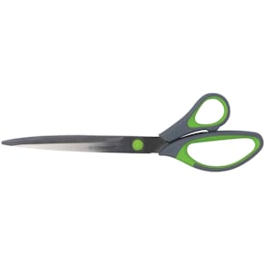 Schere Q-CONNECT, 25,5 cm, grau/grün