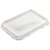 Låg til plastbakke Færch M5187, PET klar 194x144x17 mm, 424 stk